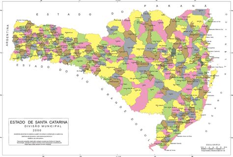 mapa de santa catarina